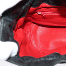 CHANEL Chain Shoulder Bag Nylon Black Gold CC Auth 125992-20