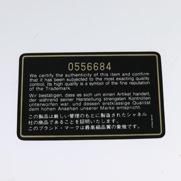 CHANEL Chain Shoulder Bag Nylon Black Gold CC Auth 125992