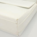 Salvatore Ferragamo Shoulder Bag Leather White Silver Auth 125994-11