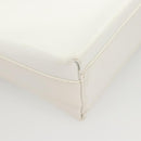 Salvatore Ferragamo Shoulder Bag Leather White Silver Auth 125994-12