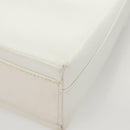 Salvatore Ferragamo Shoulder Bag Leather White Silver Auth 125994-13