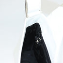 Salvatore Ferragamo Shoulder Bag Leather White Silver Auth 125994-18