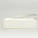 Salvatore Ferragamo Shoulder Bag Leather White Silver Auth 125994-9