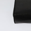 Salvatore Ferragamo Chain Shoulder Bag Leather Black Gold Auth 125995-12