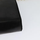 Salvatore Ferragamo Chain Shoulder Bag Leather Black Gold Auth 125995-16