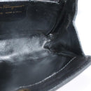 Salvatore Ferragamo Chain Shoulder Bag Leather Black Gold Auth 125995-16