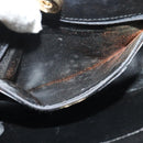 Salvatore Ferragamo Chain Shoulder Bag Leather Black Gold Auth 125995-12