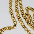 Salvatore Ferragamo Chain Shoulder Bag Leather Black Gold Auth 125995-8