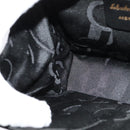 Salvatore Ferragamo Shoulder Bag Enamel Black Gold Auth 125997-19