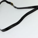 Salvatore Ferragamo Shoulder Bag Enamel Black Gold Auth 125997-7