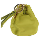 PRADA Pouch Nylon Green Gold Auth 126000M-2