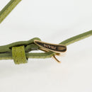 PRADA Pouch Nylon Green Gold Auth 126000M-8