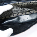 CELINE C Sulky Shoulder Bag Canvas Navy Gold Auth 126003-10