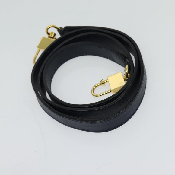 CELINE C Sulky Shoulder Bag Canvas Navy Gold Auth 126003