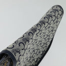 CELINE C Sulky Shoulder Bag Canvas Navy Gold Auth 126003-5