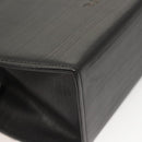 BALLY Hand Bag Leather Black Gold Auth 126005-15