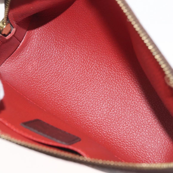 LOUIS VUITTON Damier Ebene Pochette Cosmetic PM Pouch N47516 LV Auth 126012