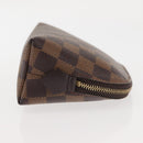 LOUIS VUITTON Damier Ebene Pochette Cosmetic PM Pouch N47516 LV Auth 126012-4