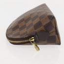 LOUIS VUITTON Damier Ebene Pochette Cosmetic PM Pouch N47516 LV Auth 126012-5