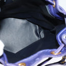 BALLY Shoulder Bag Leather Purple Gold Auth 126020A-18