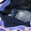 BALLY Shoulder Bag Leather Purple Gold Auth 126020-19