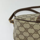 GUCCI GG Supreme Web Sherry Line Bag PVC Brown Gold 89 02 032 Auth 126024-10