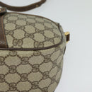 GUCCI GG Supreme Web Sherry Line Bag PVC Brown Gold 89 02 032 Auth 126024-11