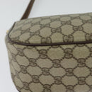 GUCCI GG Supreme Web Sherry Line Bag PVC Brown Gold 89 02 032 Auth 126024-12