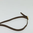 GUCCI GG Supreme Web Sherry Line Bag PVC Brown Gold 89 02 032 Auth 126024-8