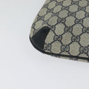 GUCCI GG Supreme Sherry Line Shoulder Bag PVC Navy Gold 904 02 026 Auth 126026-15