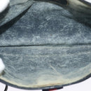 GUCCI GG Supreme Sherry Line Shoulder Bag PVC Navy Gold 904 02 026 Auth 126026-10