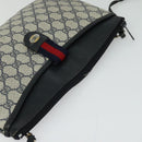 GUCCI GG Supreme Sherry Line Shoulder Bag PVC Navy Gold 904 02 026 Auth 126026-6