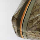 GUCCI GG crystal Tote Bag Coated Canvas Beige Brown 189669 Auth 126027-15