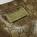 GUCCI GG crystal Tote Bag Coated Canvas Beige Brown 189669 Auth 126027-17