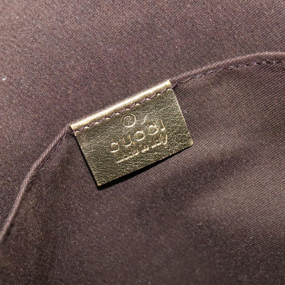 GUCCI GG crystal Tote Bag Coated Canvas Beige Brown 189669 Auth 126027