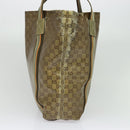 GUCCI GG crystal Tote Bag Coated Canvas Beige Brown 189669 Auth 126027-3