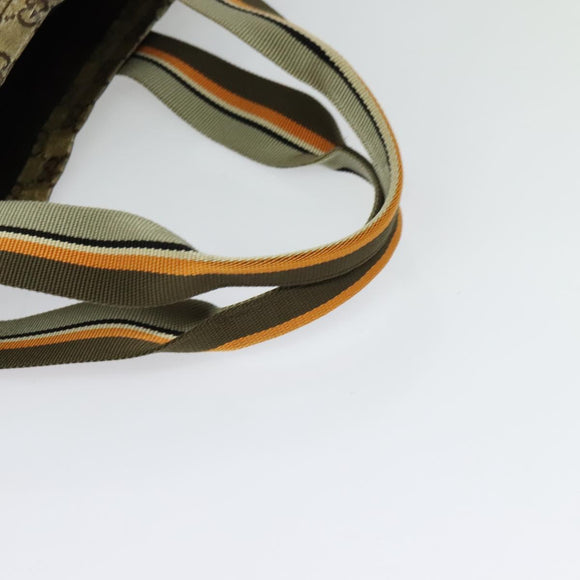 GUCCI GG crystal Tote Bag Coated Canvas Beige Brown 189669 Auth 126027