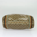 GUCCI GG crystal Tote Bag Coated Canvas Beige Brown 189669 Auth 126027-5