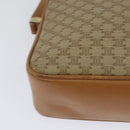 CELINE Macadam Canvas Shoulder Bag PVC Beige Gold Auth 126031-12