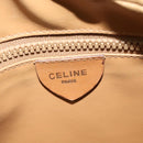 CELINE Macadam Canvas Shoulder Bag PVC Beige Gold Auth 126031-15