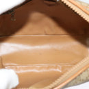 CELINE Macadam Canvas Shoulder Bag PVC Beige Gold Auth 126031-16