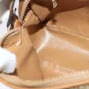 CELINE Macadam Canvas Shoulder Bag PVC Beige Gold Auth 126031-18