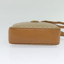 CELINE Macadam Canvas Shoulder Bag PVC Beige Gold Auth 126031-9