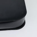 CELINE Circle Shoulder Bag Leather Navy Gold Auth 126033-13