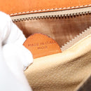 CELINE Macadam Canvas Shoulder Bag PVC Leather Brown Gold Auth 126035-12