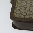 CELINE C Sulky Shoulder Bag Coated Canvas Beige Brown gold Auth 126042-15