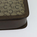 CELINE C Sulky Shoulder Bag Coated Canvas Beige Brown gold Auth 126042-16