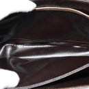 CELINE C Sulky Shoulder Bag Coated Canvas Beige Brown gold Auth 126042-11