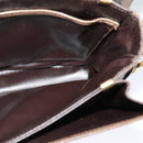 CELINE C Sulky Shoulder Bag Coated Canvas Beige Brown gold Auth 126042-19