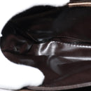 CELINE C Sulky Shoulder Bag Coated Canvas Beige Brown gold Auth 126042-20